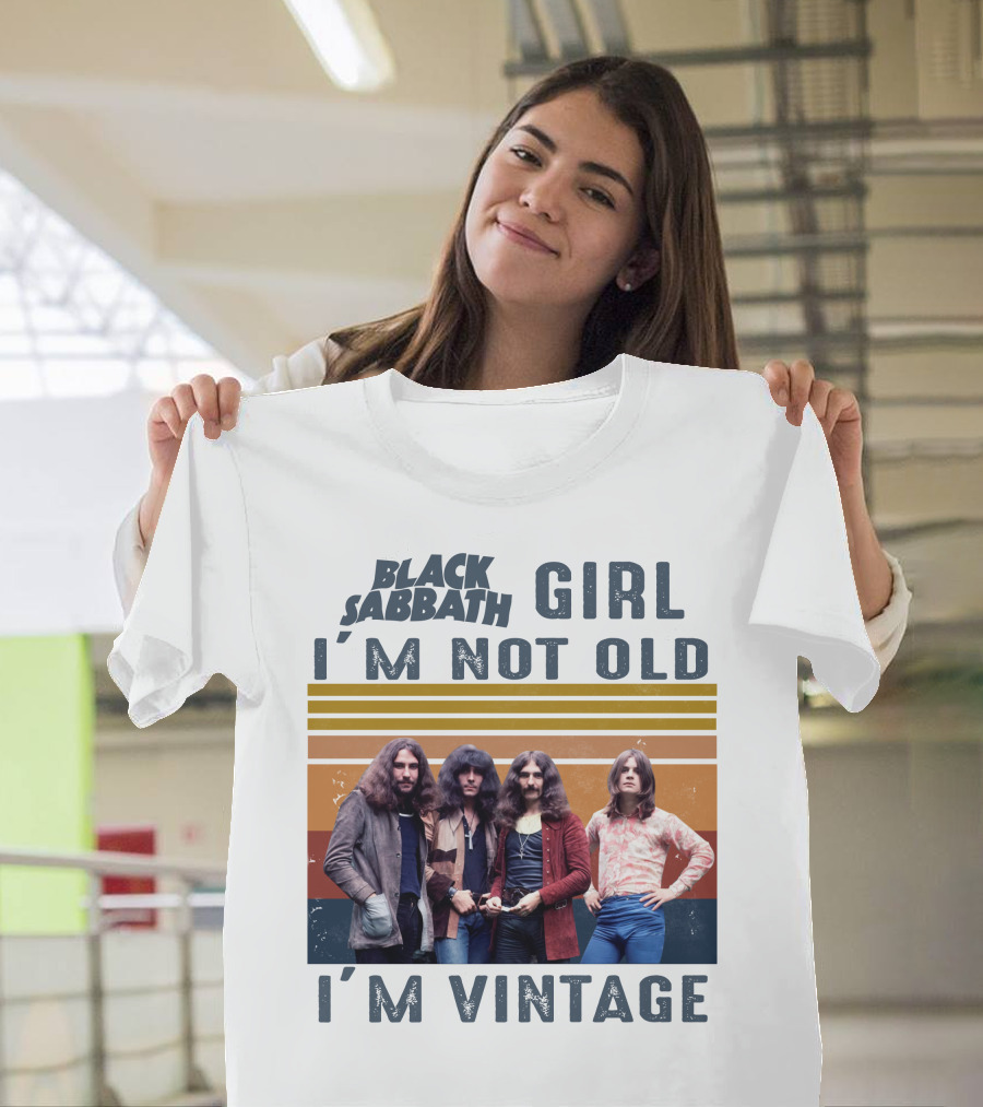 Black Sabbath Girl I'm Not Old I'm Vintage T-Shirt
