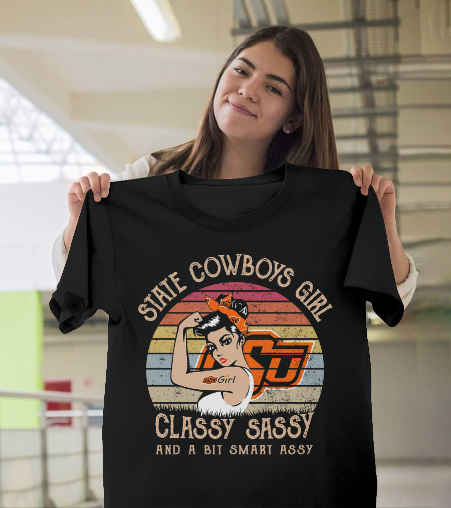 State Cowboys Girl Classy Sassy And A Bit Smart Assy T-Shirt