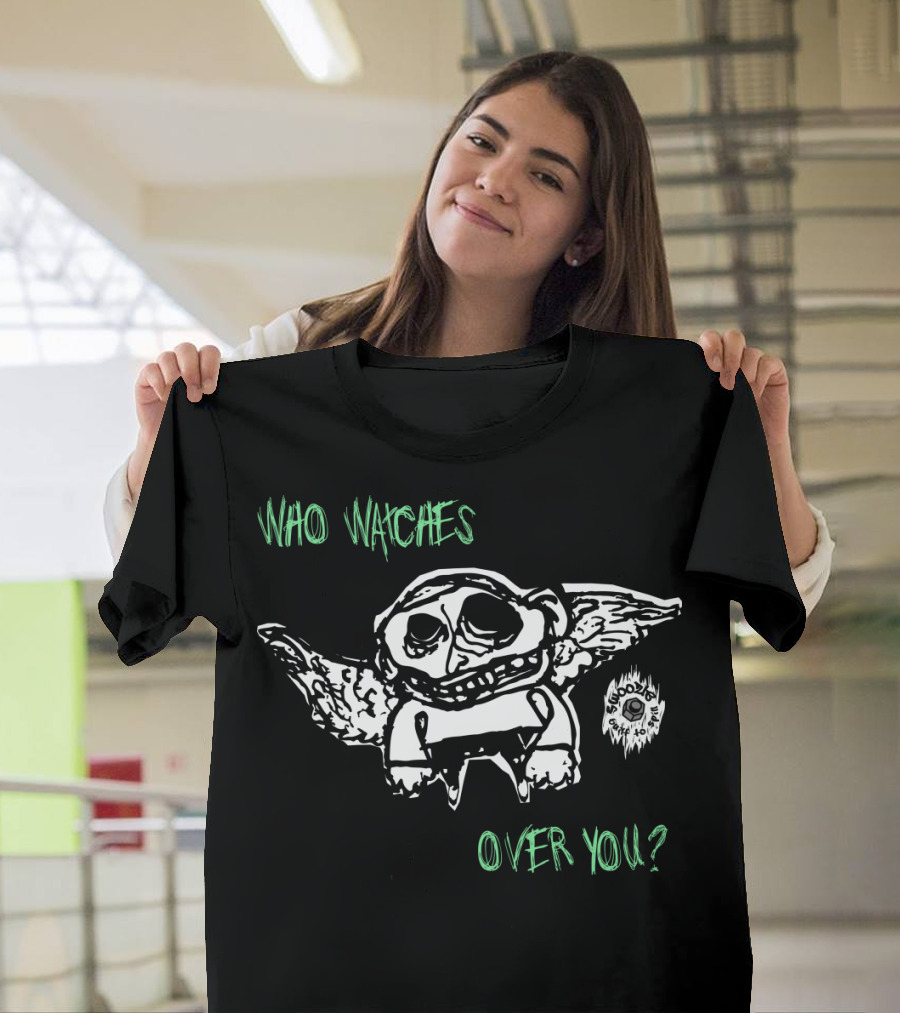 Who Watches Over You Swoozle Guardian Angel Image with Wings T-Shirt