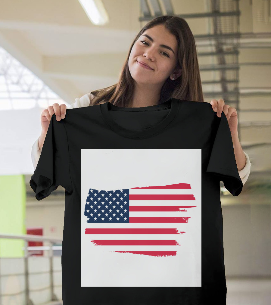 USA Flag Brushstroke My Passion T-Shirt