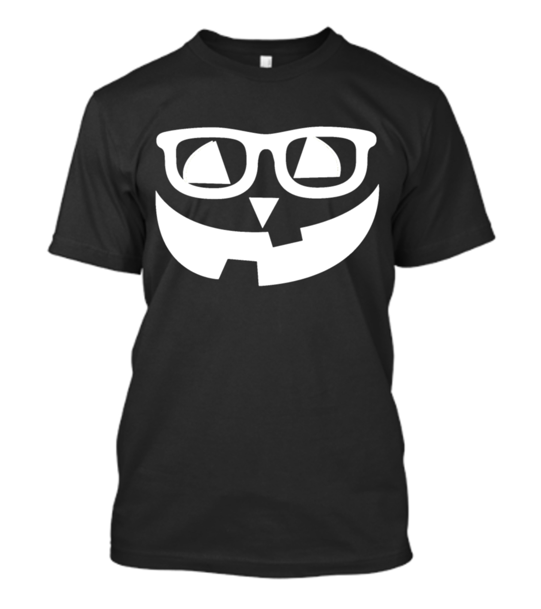 Jack O Lantern Nerd Pumpkin With Glasses Smile T-Shirt