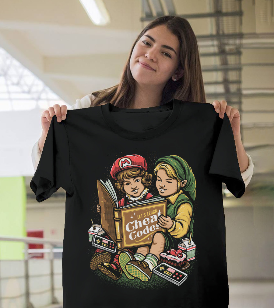 Let's Learn Cheat Codes with Classic Gaming Duo T-Shirt
