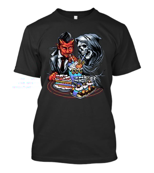 Devil's Treat Skeleton Dessert Feast T-Shirt
