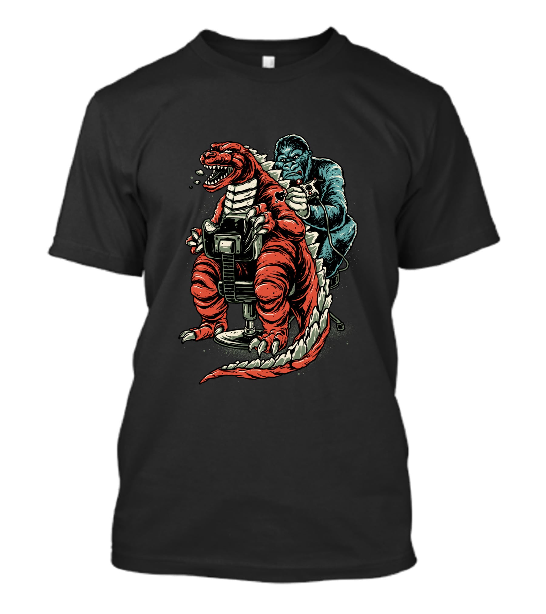 Dinosaur Monster Haircut By Gorilla Barber T-Shirt