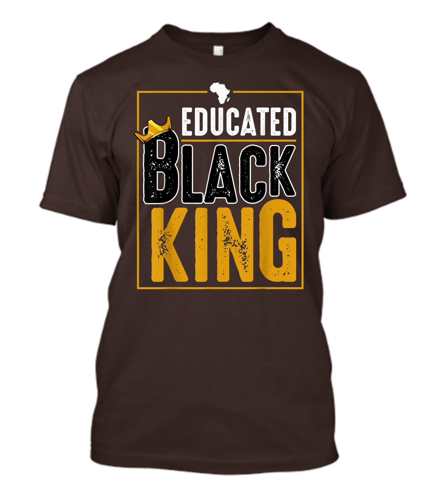 Educated Black King Africa Crown T-Shirt