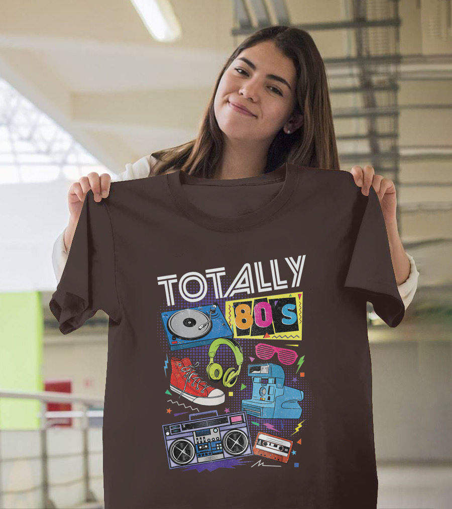 Totally 80s Boombox Cassette Tape T-Shirt