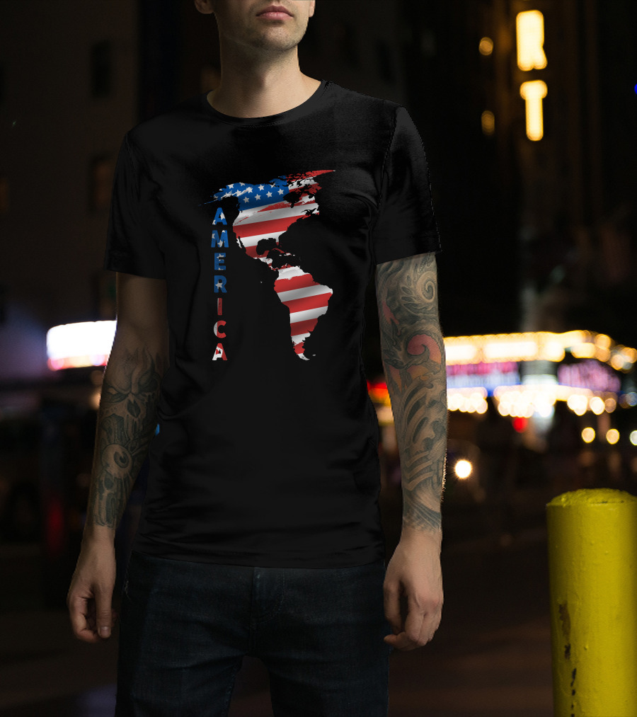 United States Of America Map T-Shirt
