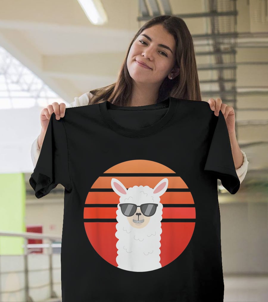 Alpaca Grin Sunset Shades T-Shirt
