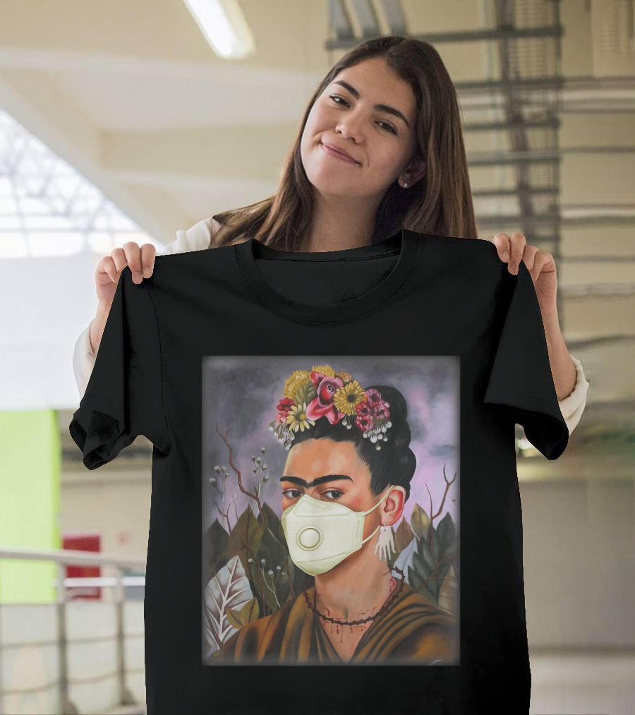 Frida Kahlo Floral Mask T-Shirt