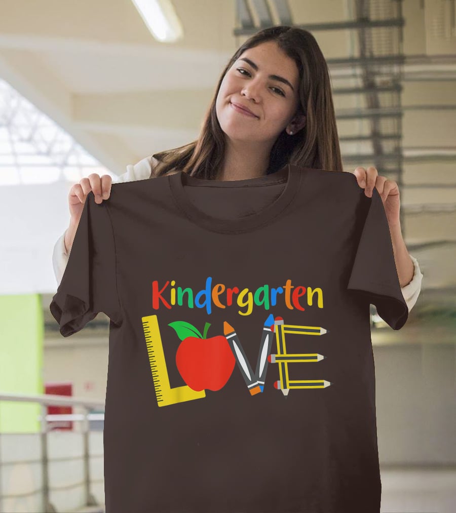 Kindergarten Love Teacher Student Classroom Tools T-Shirt
