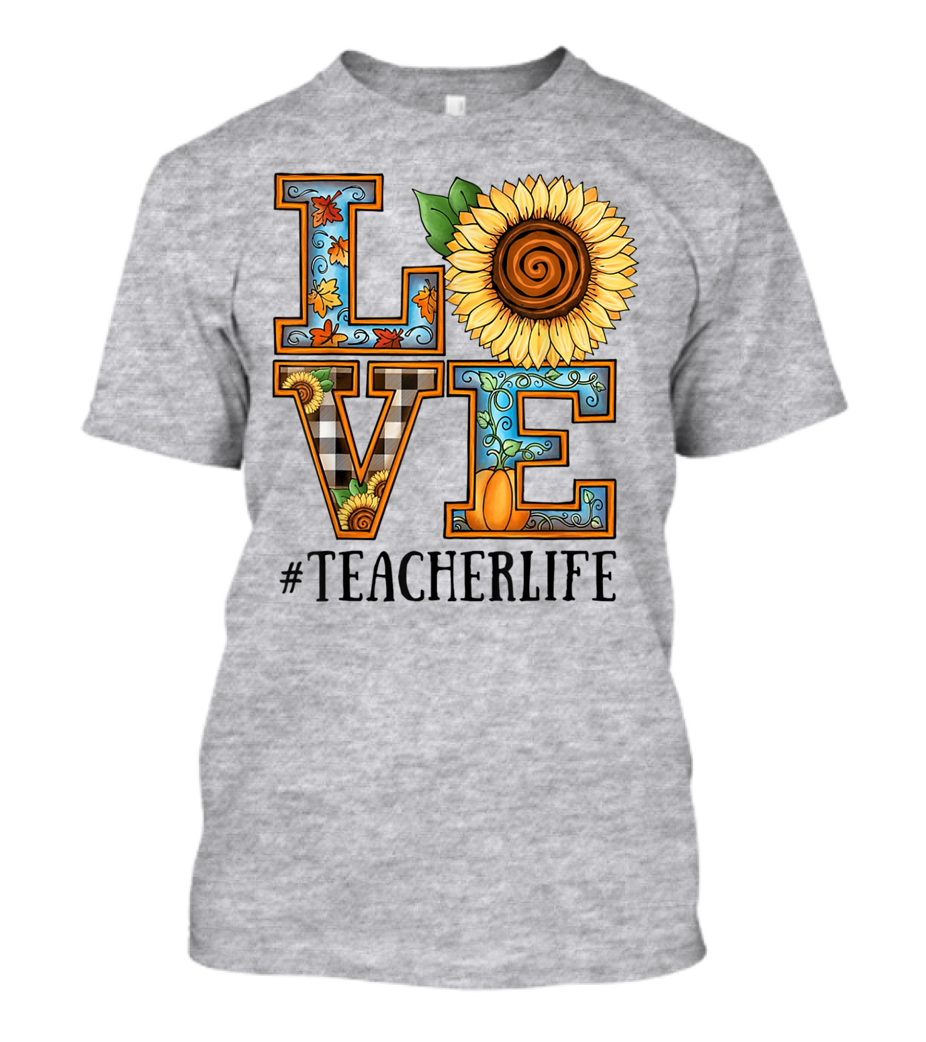 Love Sunflower Autumn #TeacherLife T-Shirt