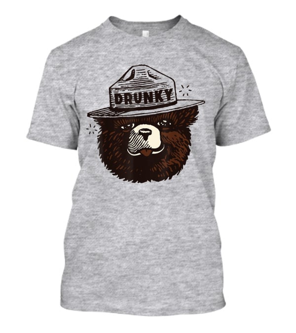 Drunky The Bear With Hat T-Shirt