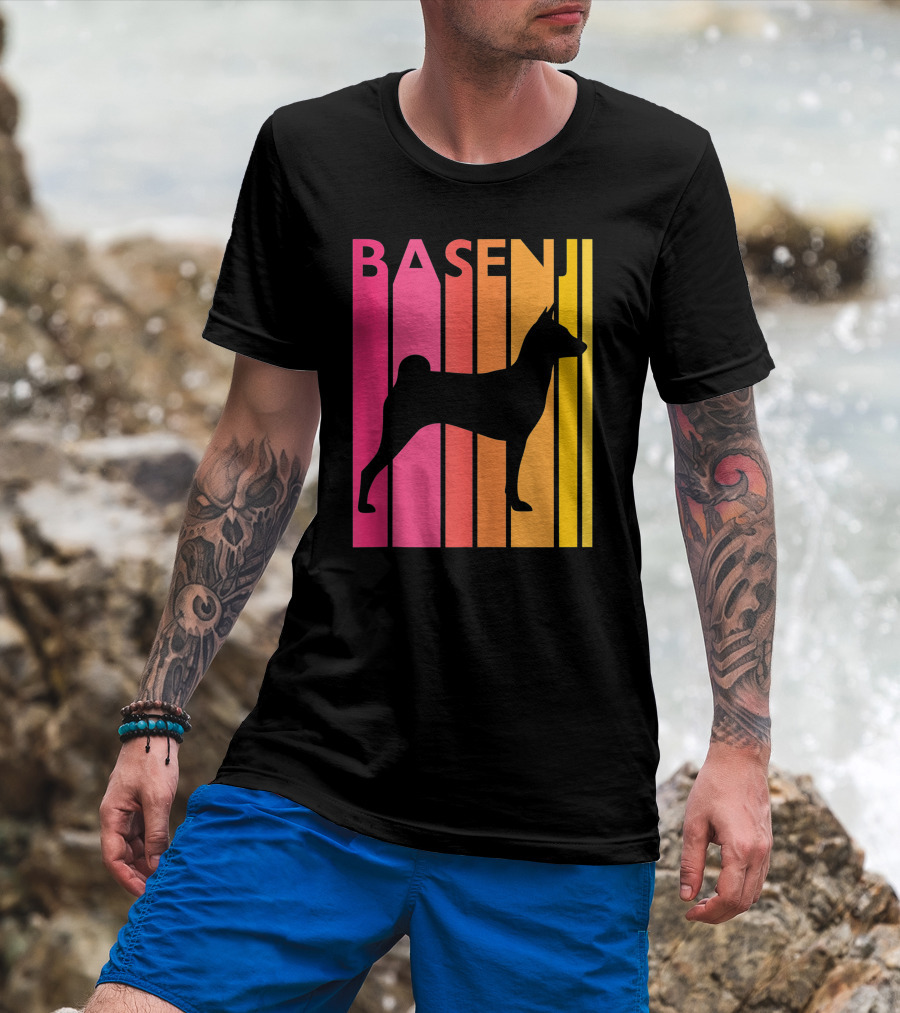 Basenji Retro Love Vintage T-Shirt