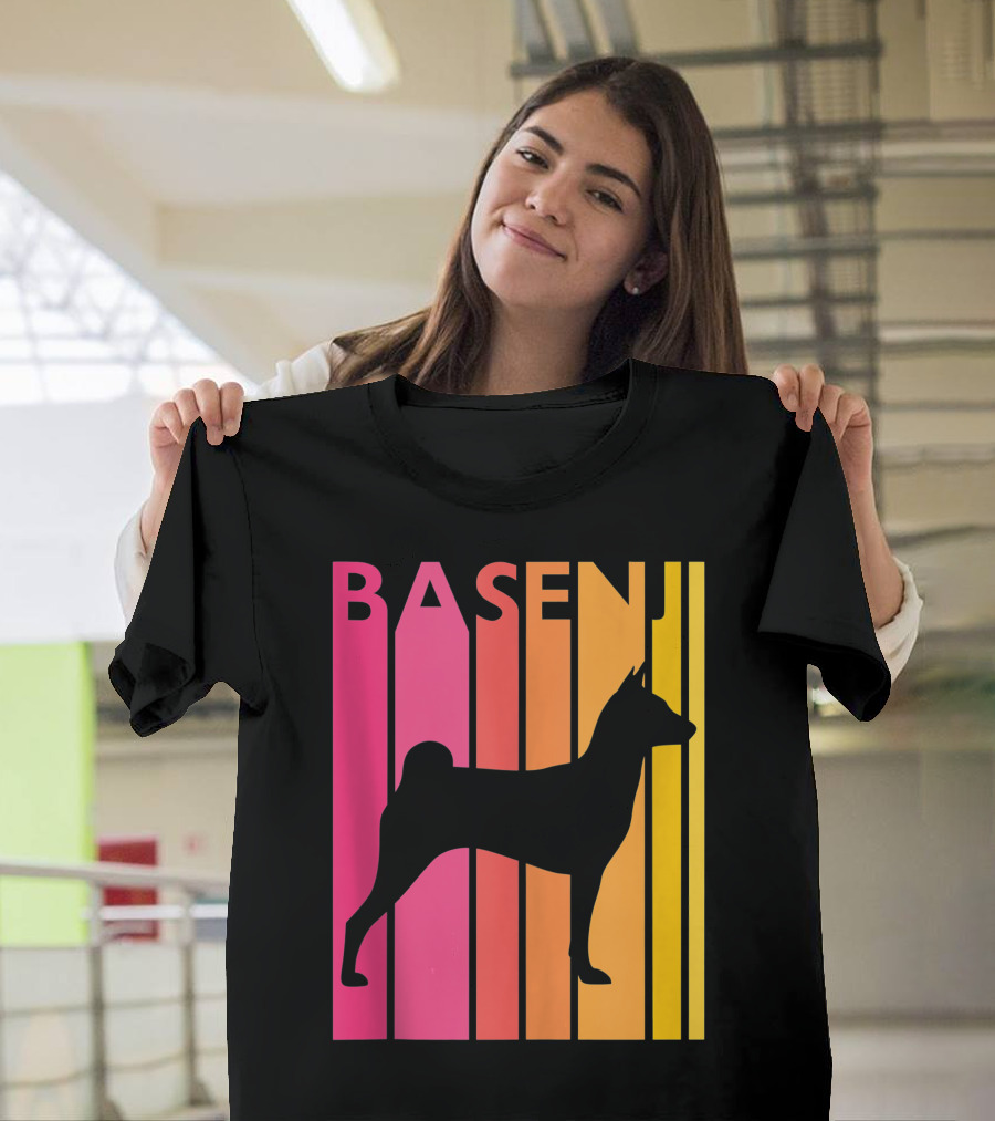 Basenji Retro Love Vintage T-Shirt