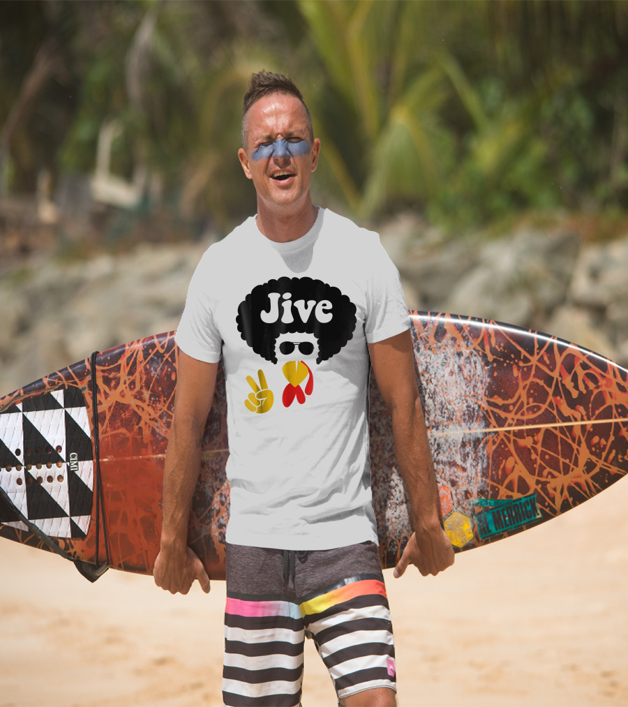 Jive Turkey Face Peace Sign T-Shirt