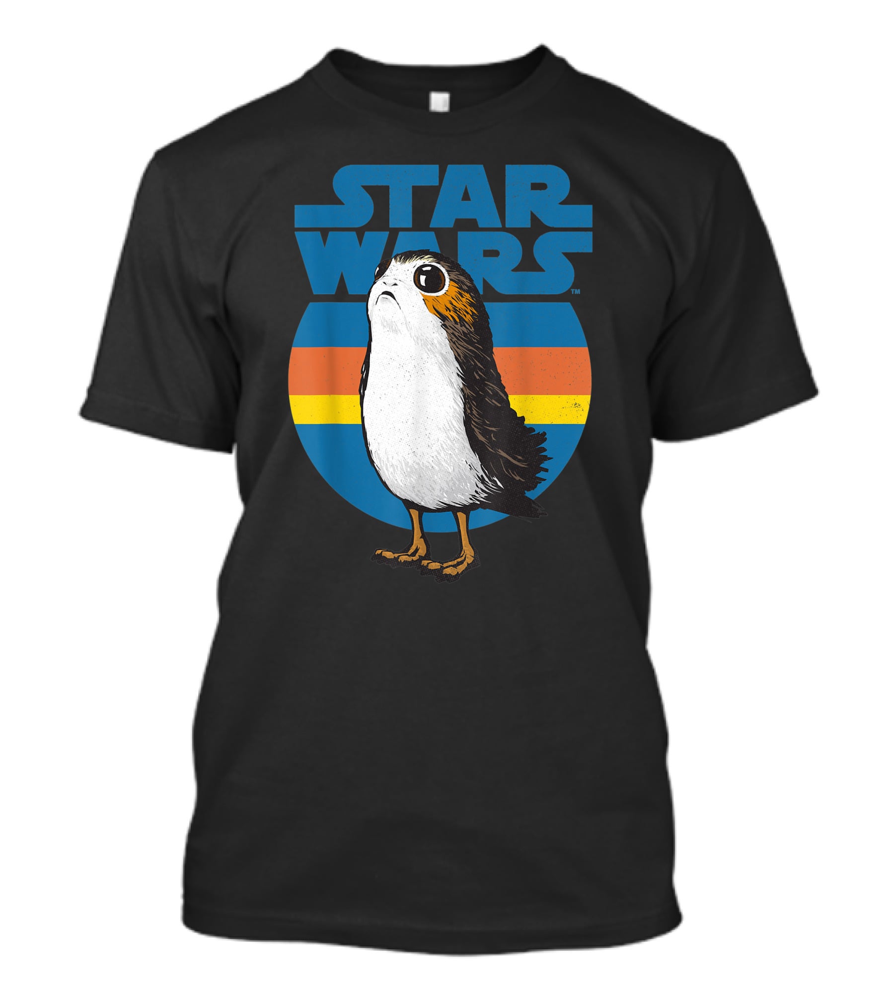 Star Wars Porg Retro Stripes T-Shirt