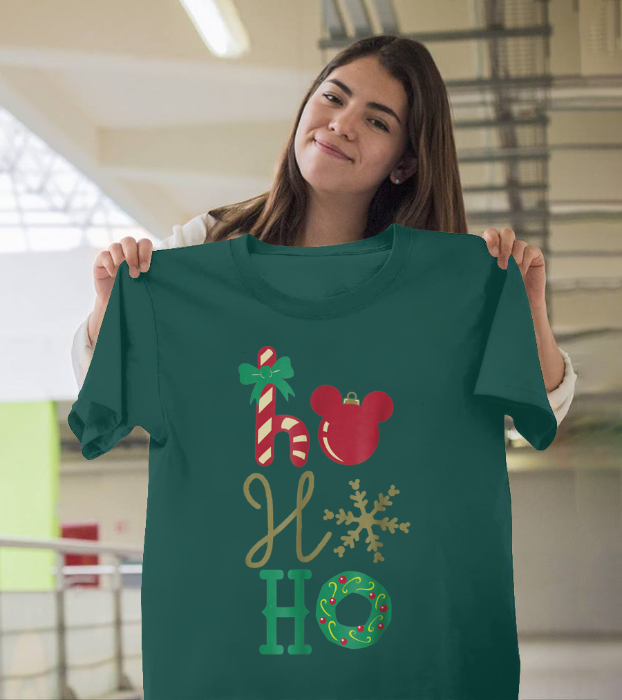 Ho Ho Ho Disney Mickey Holiday T-Shirt