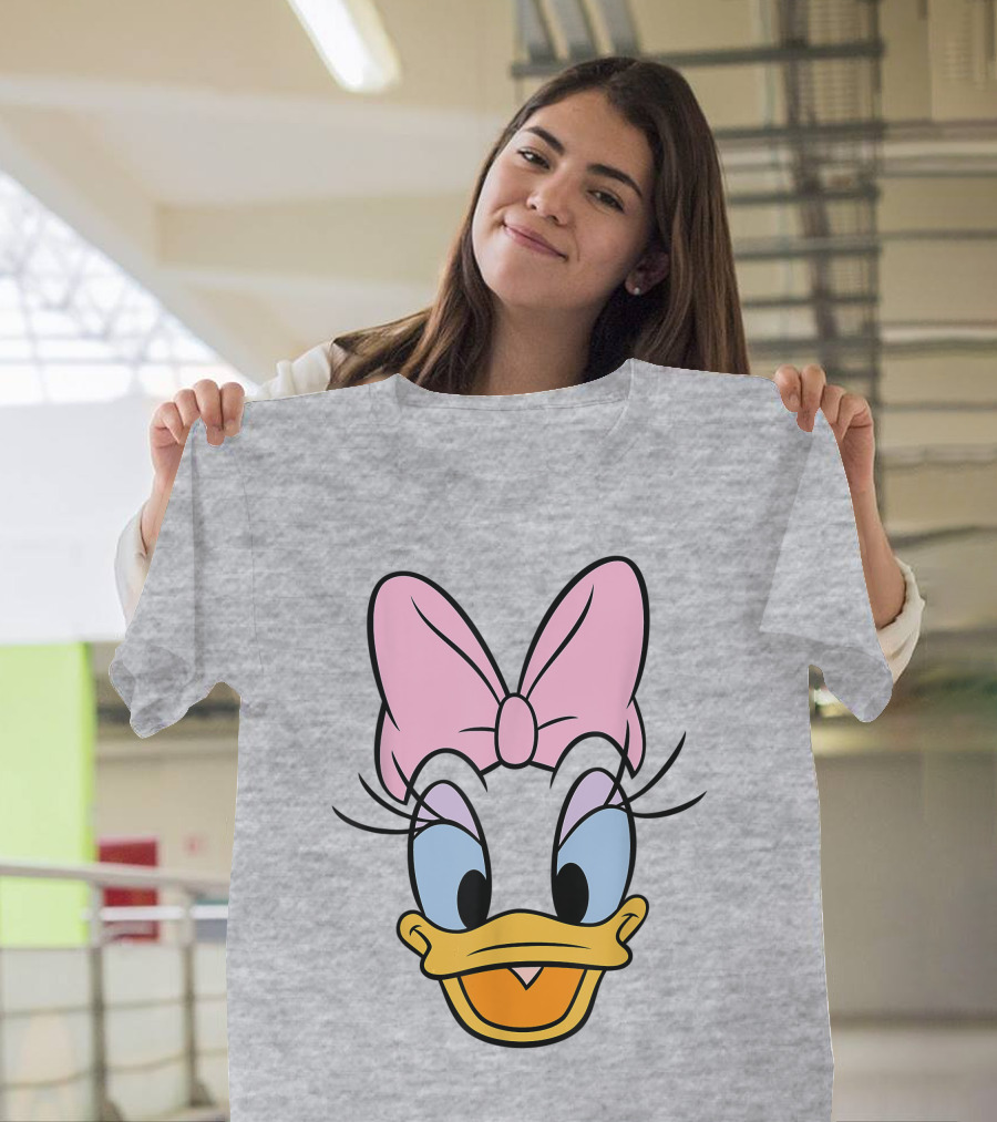 Disney Daisy Duck Pink Bow Face T-Shirt