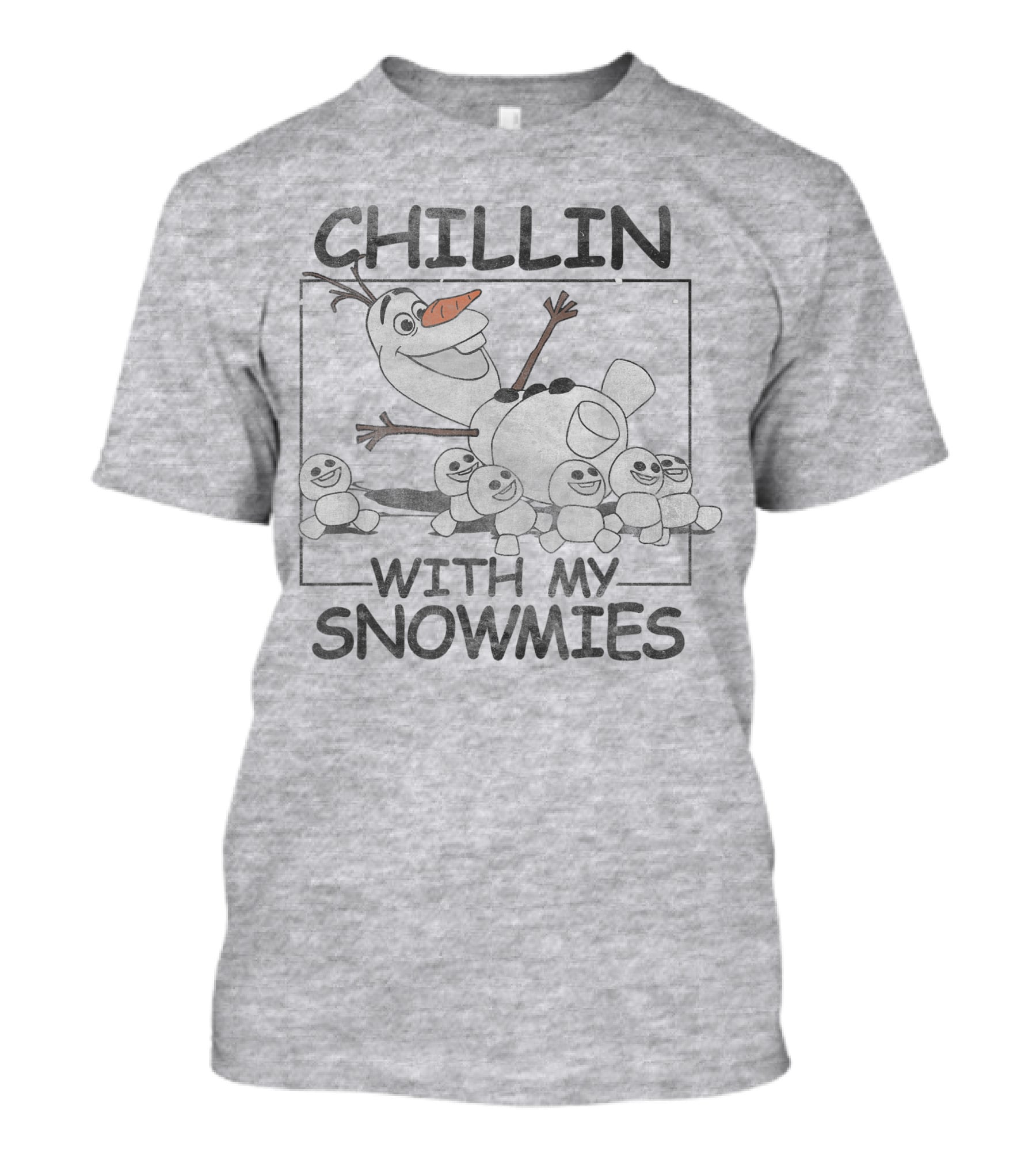 Disney Frozen Olaf Chillin With My Snowmies Snowman Friends T-Shirt