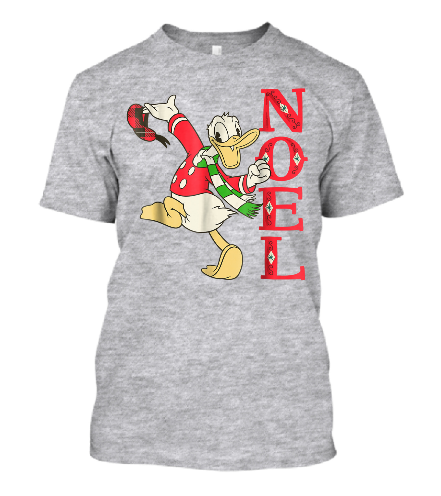 Vintage Disney Donald Duck Noel Holiday Merry Christmas T-Shirt