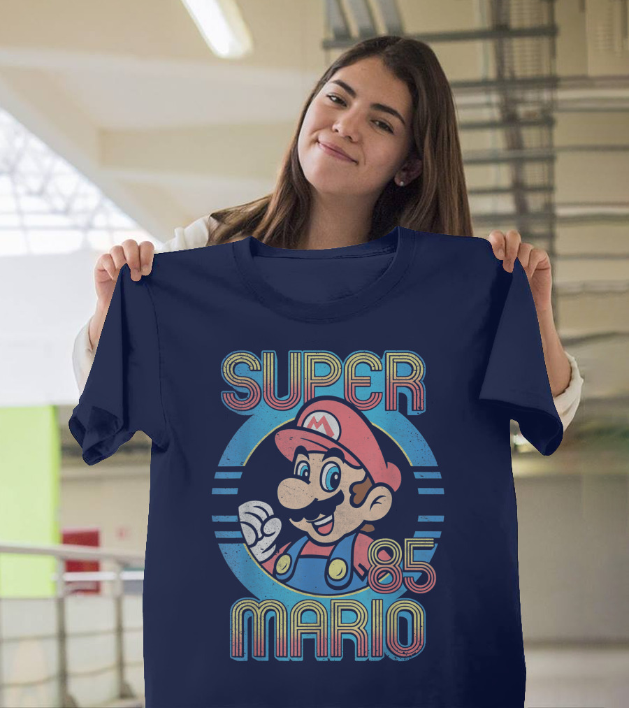 Super Mario Retro 85 Circle Classic T-Shirt