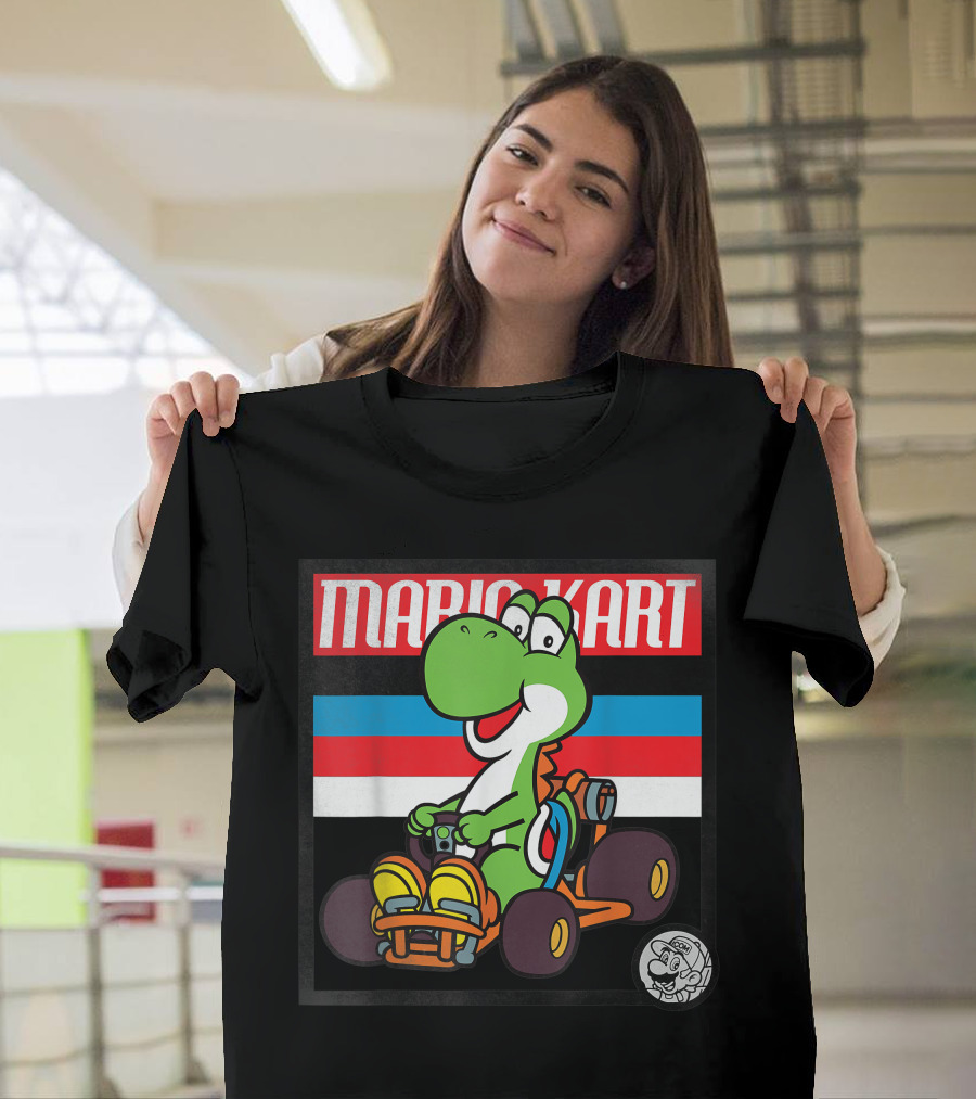 Mario Kart Yoshi Old School Retro 90s T-Shirt