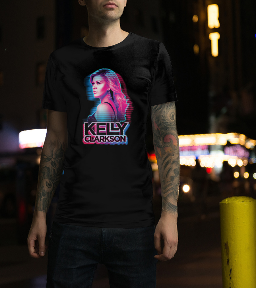 KELLY CLARKSON Retro Neon T-Shirt