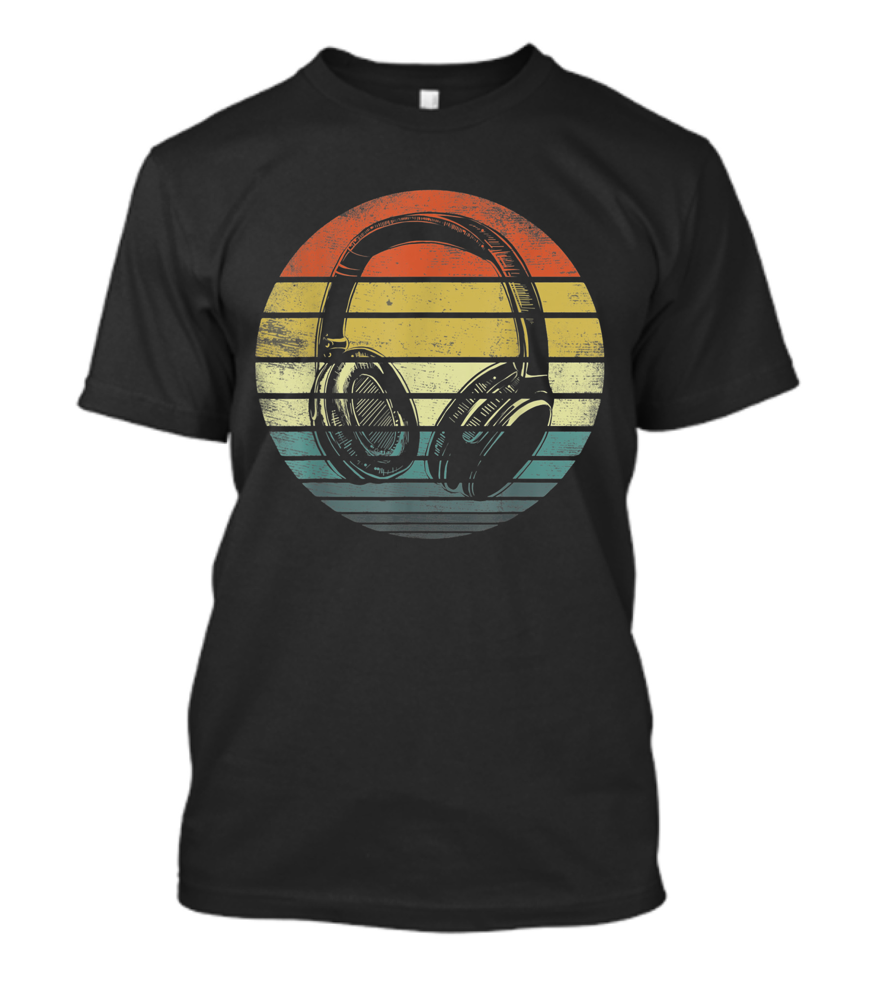 Music Lover Producer DJ Retro Headphones T-Shirt
