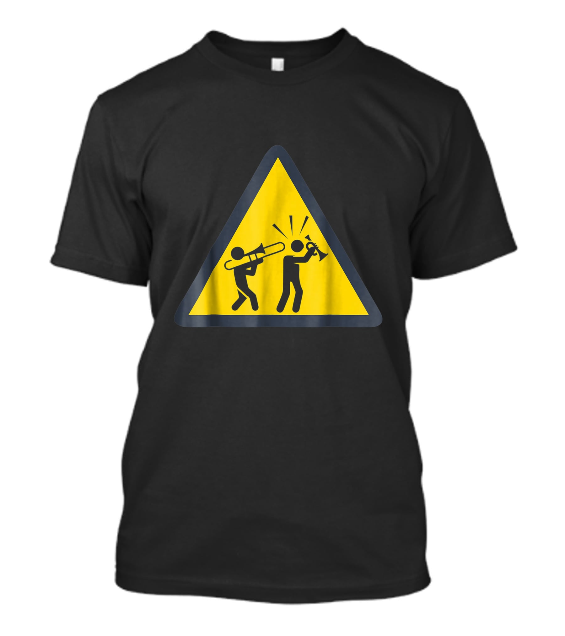 Trombone Funny Trombonist Warning Sign Icons T-Shirt
