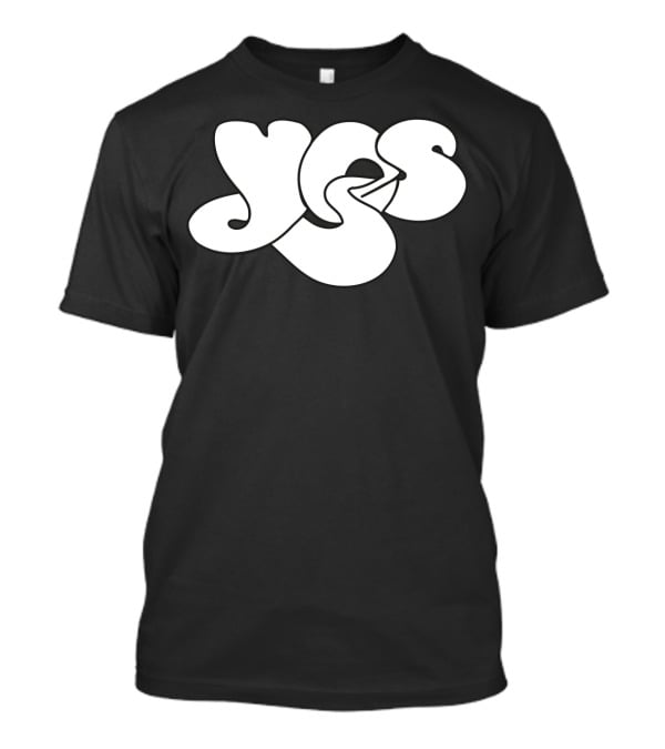 Yes Band Iconic Logo White Bubble Letters T-Shirt