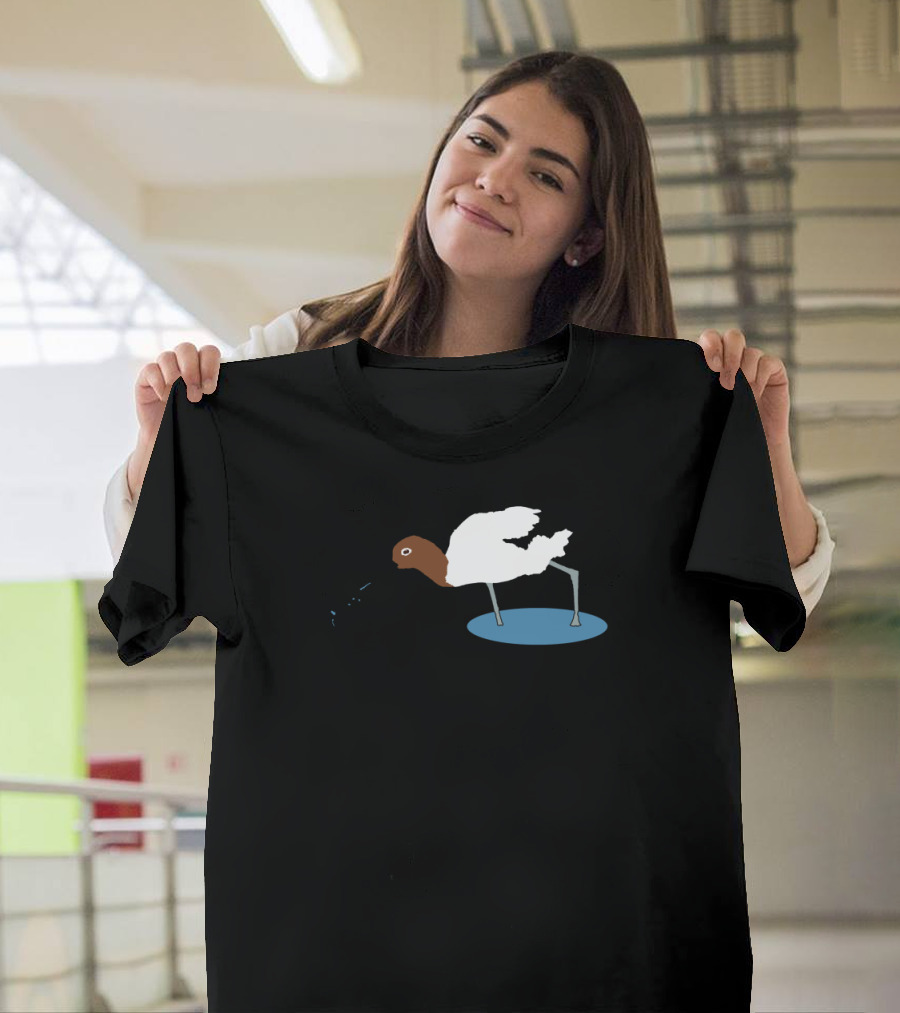 Red Necked Avocet Stylized Bird T-Shirt