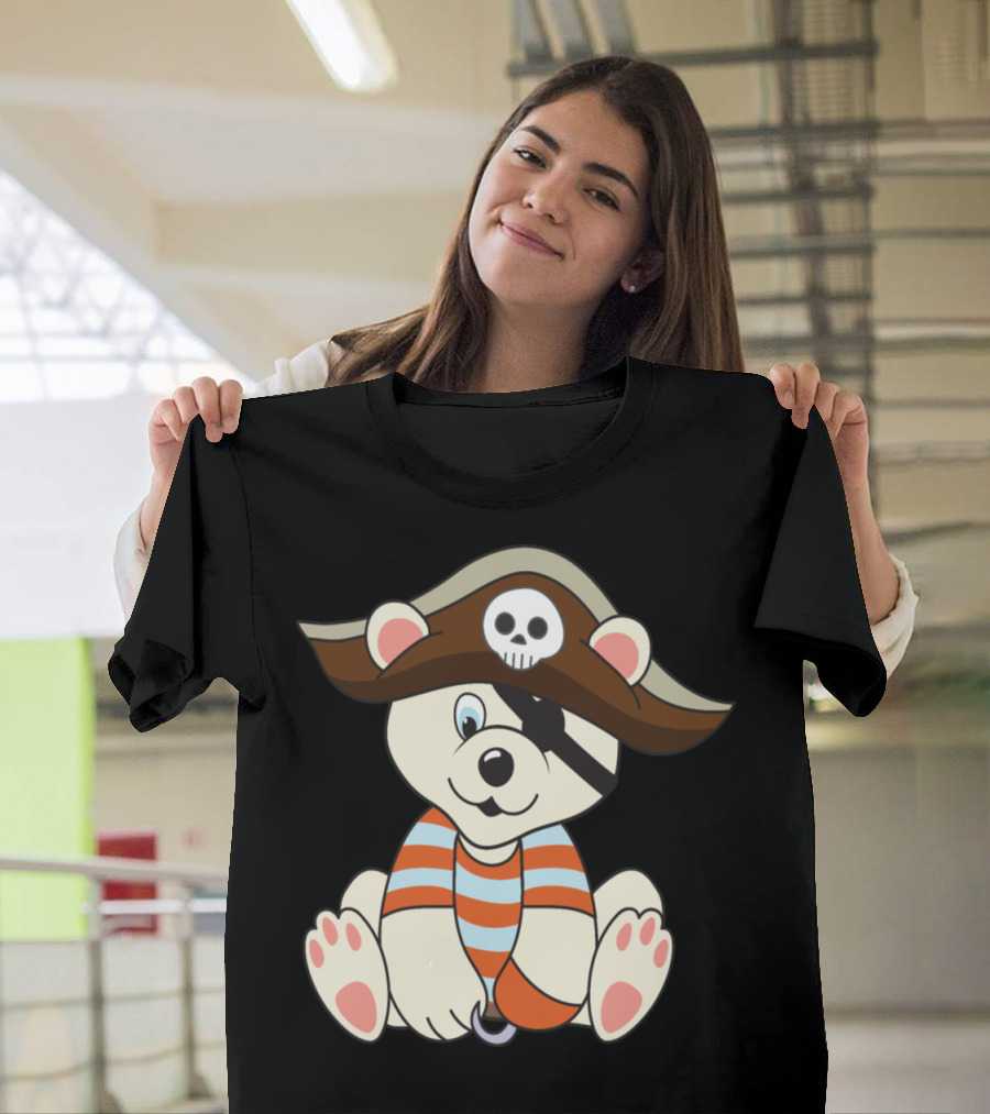 Halloween Monster Zombie Pirate Bear T-Shirt