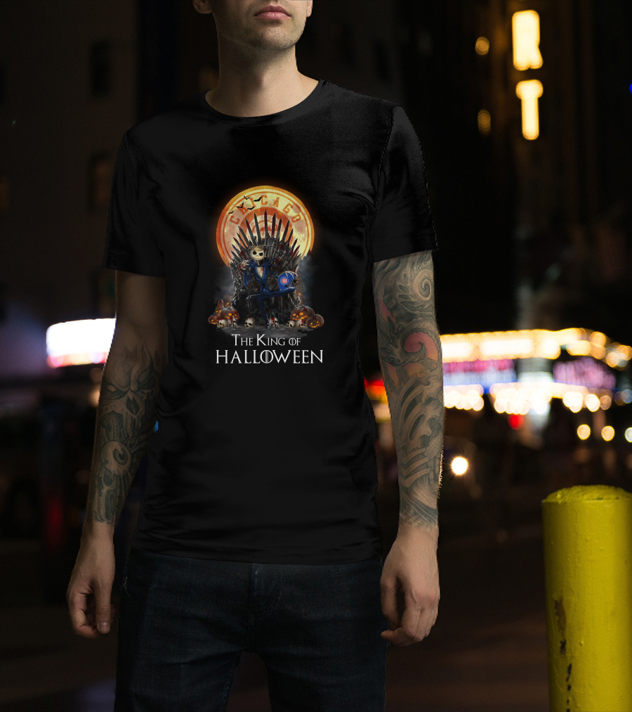 Chicago Cubs Halloween Throne King T-Shirt