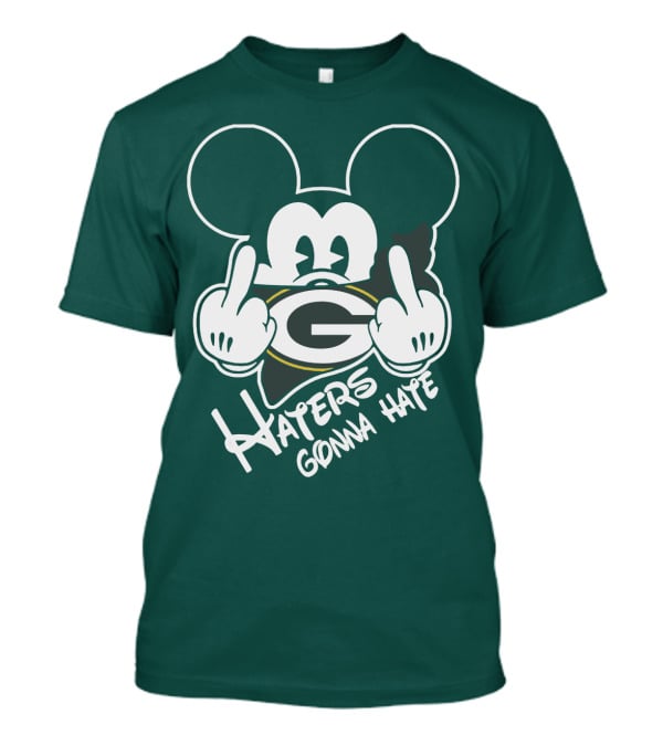 Packers Haters Gonna Hate Mouse Hands T-Shirt