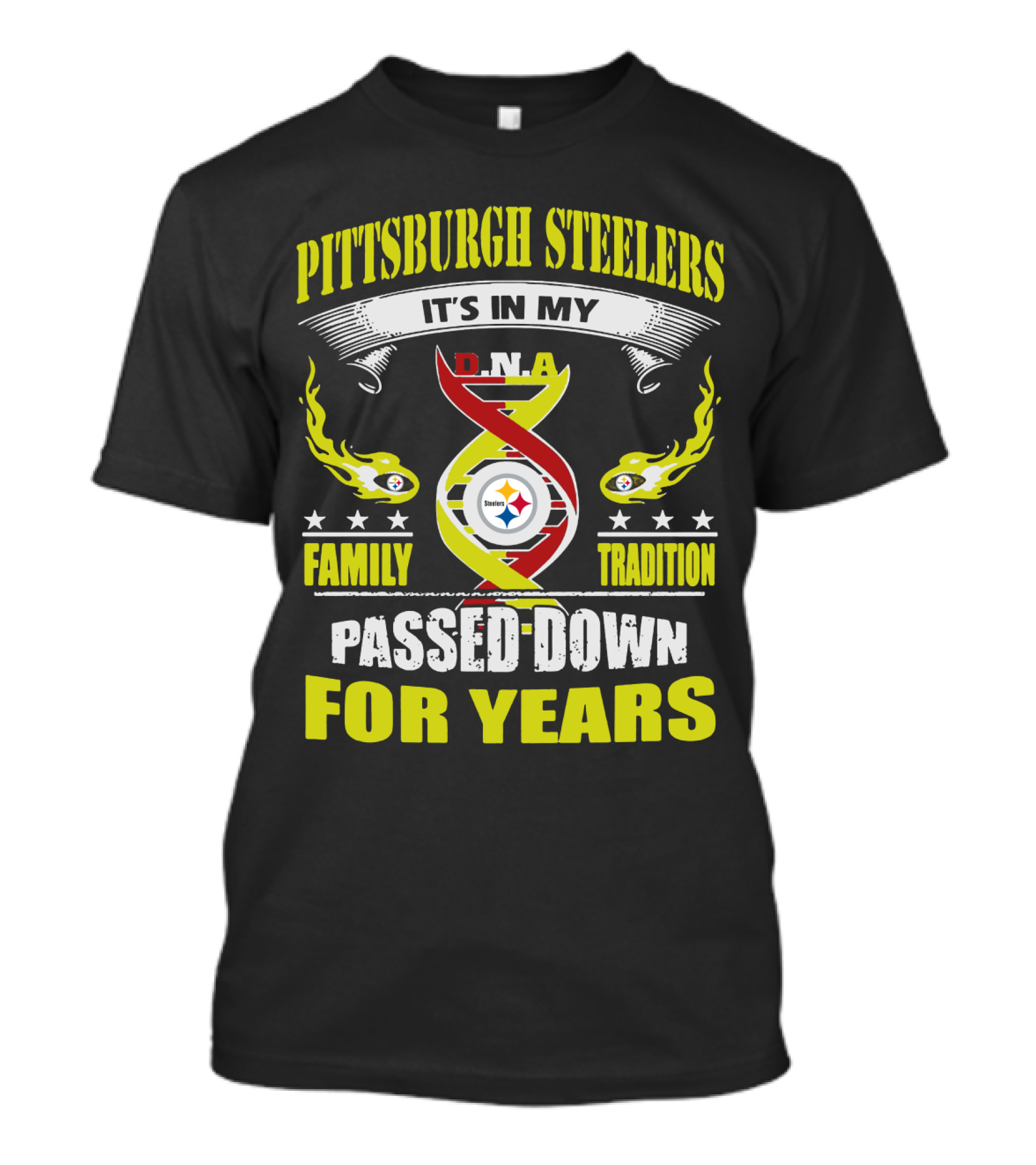 Pittsburgh Steelers It's In My Dna Family Tradition Passed Down For Years T-Shirt