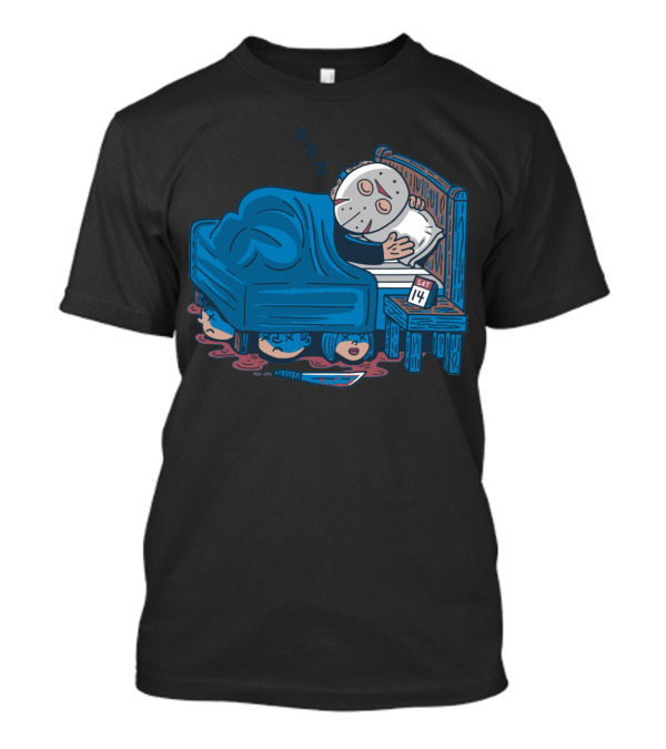 Jason Voorhees Lazy Saturday Sleeping Mask Calendar Knife T-Shirt