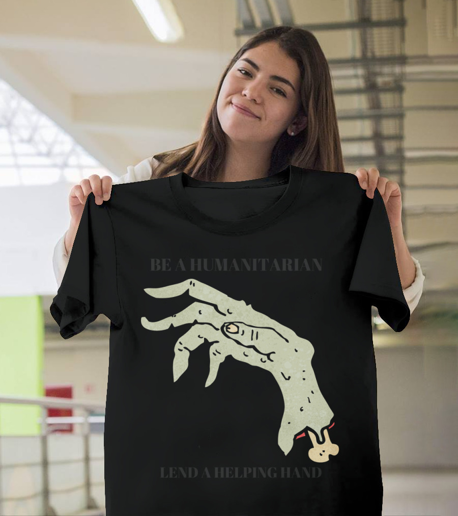 Help for Humanity Zombie Hand Pun T-Shirt