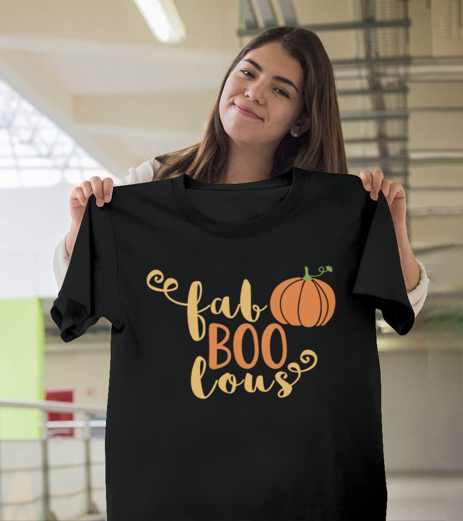 Fab Boo Lous Pumpkin Halloween Night Fun T-Shirt