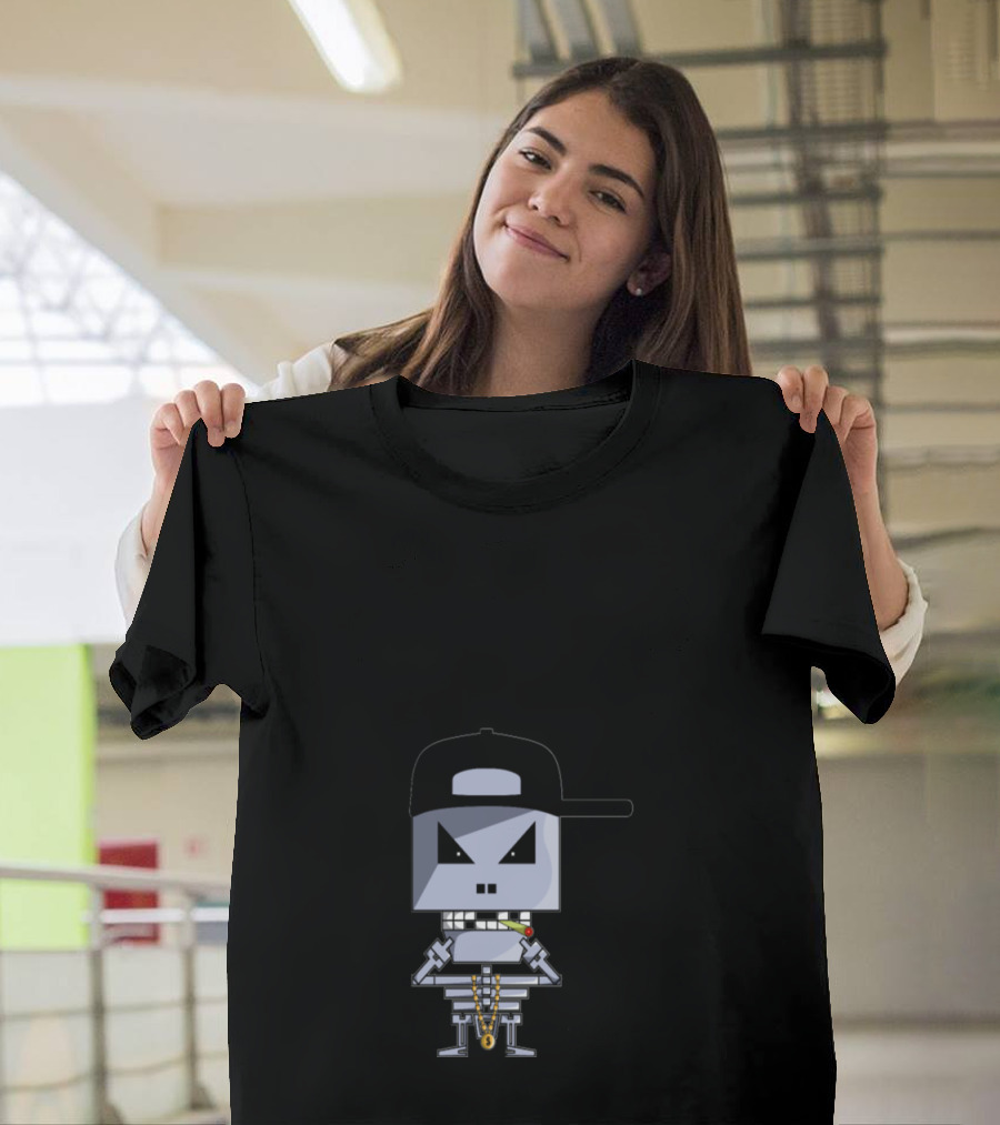 GANGSTA SKELETON WITH CHAIN AND SNAPBACK T-Shirt