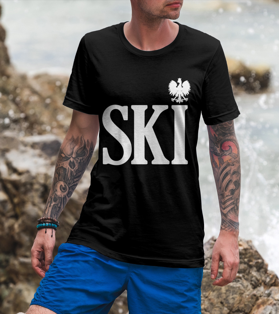 SKI Polish White Eagle T-Shirt