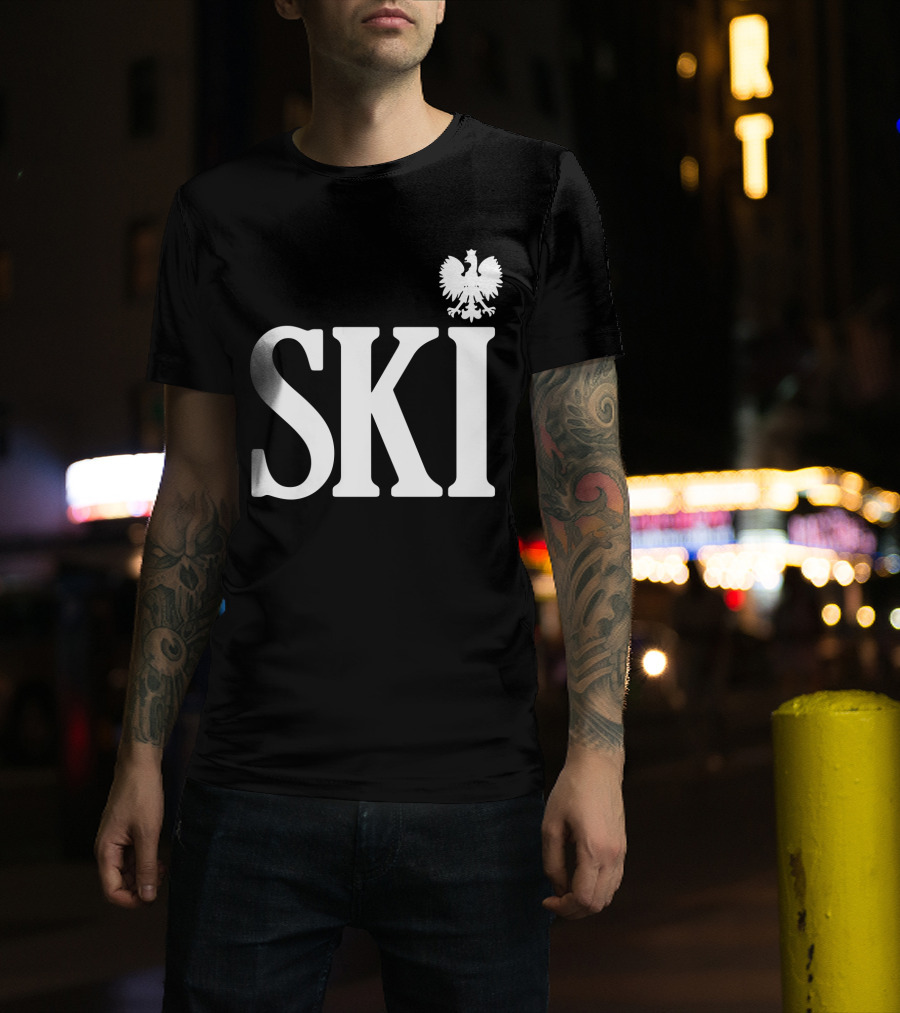 SKI Polish White Eagle T-Shirt