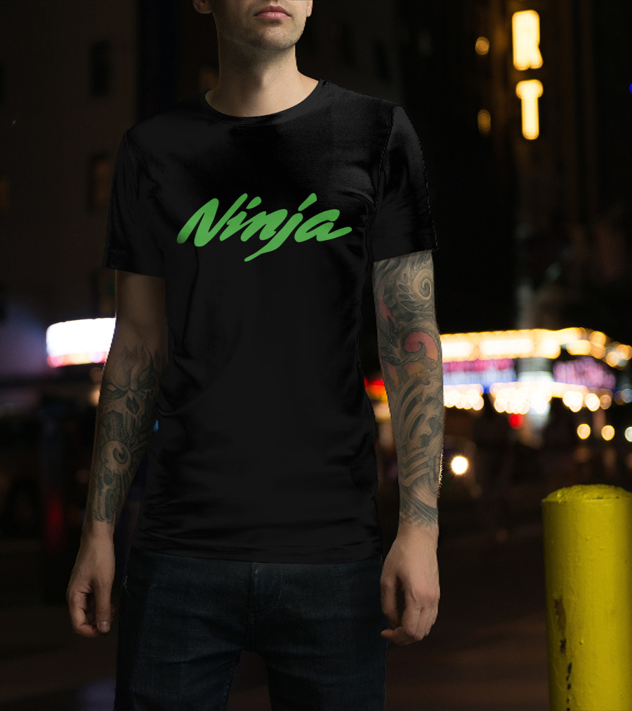 Ninja Kawasaki Motorsports Style Green T-Shirt