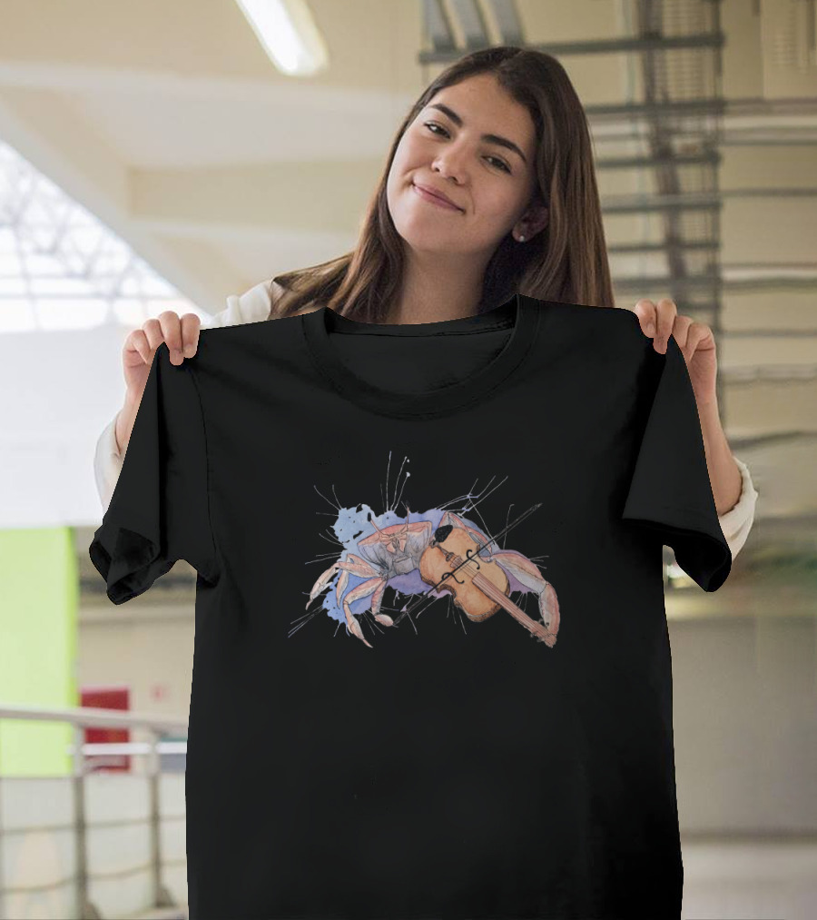 Fiddler Crab with Violin T-Shirt