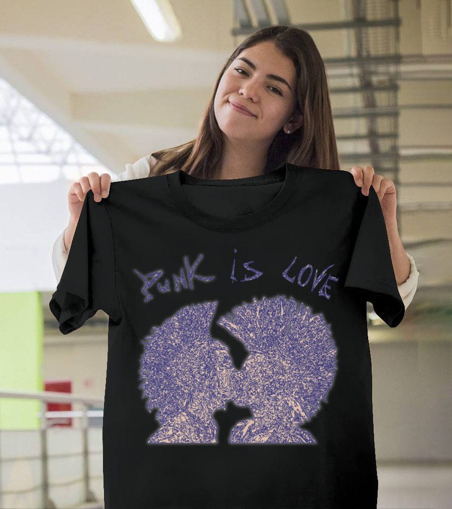 Punk Is Love Mohawk Kiss Embrace T-Shirt