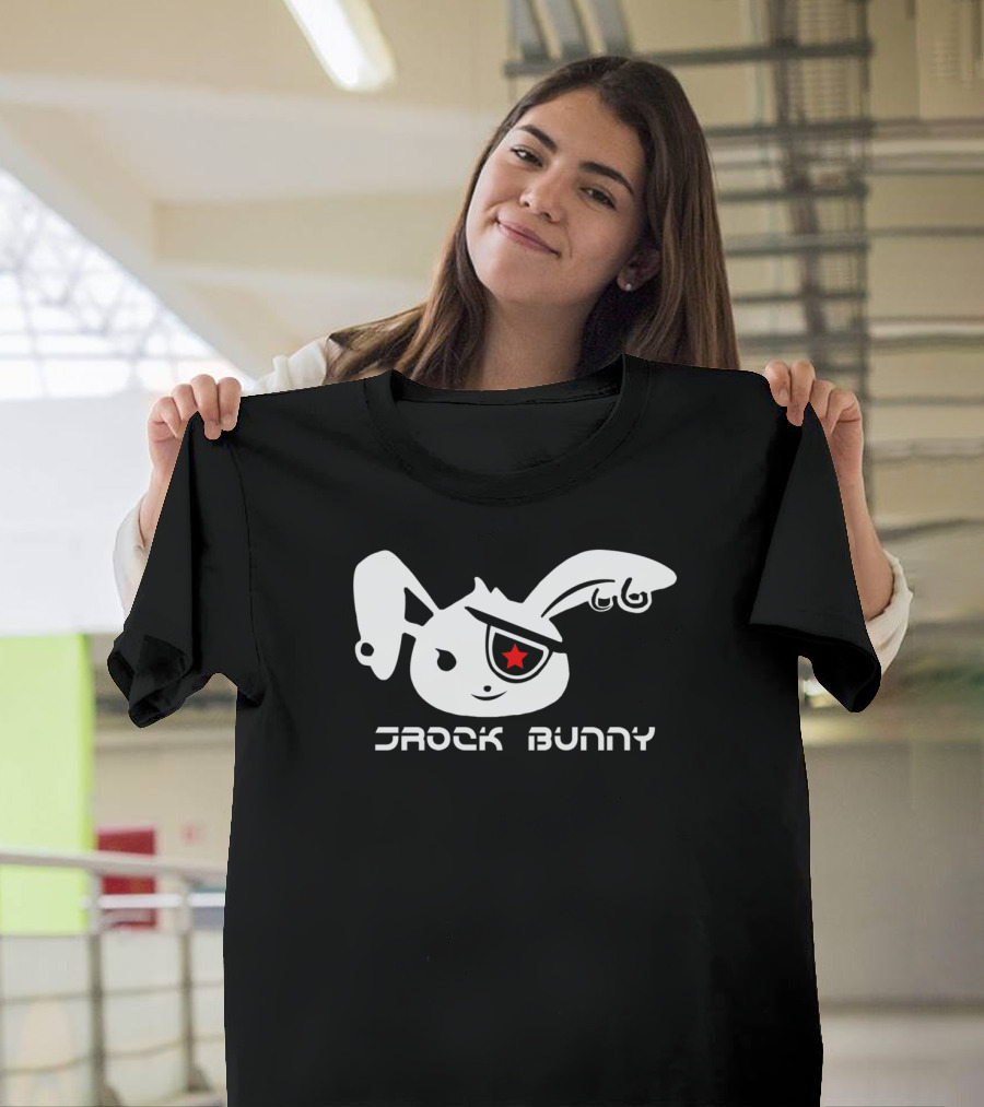Rock Bunny with Punk Star Eye Patch T-Shirt