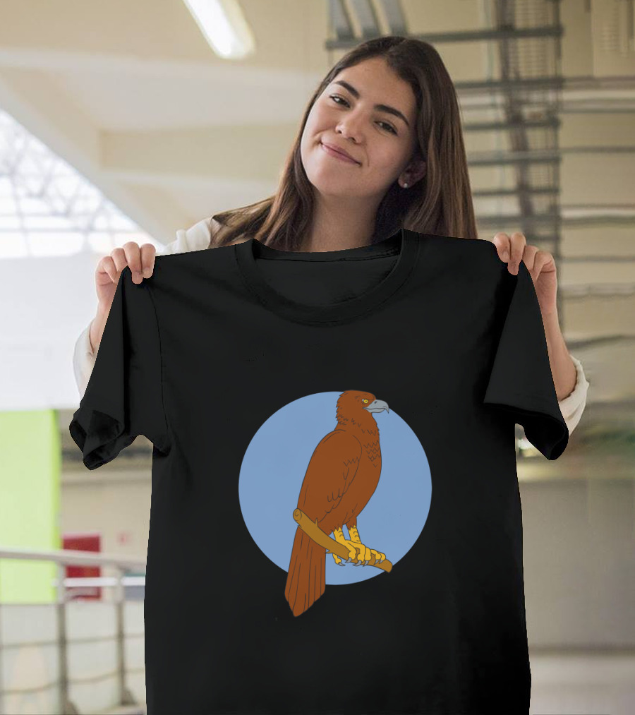Australian Wedge Tailed Eagle Perched on Branch Drawing T-Shirt