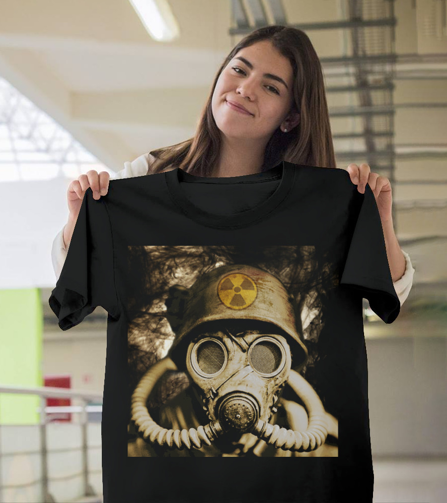 Radiation Symbol Gas Mask German Soldier Sucker Punch T-Shirt