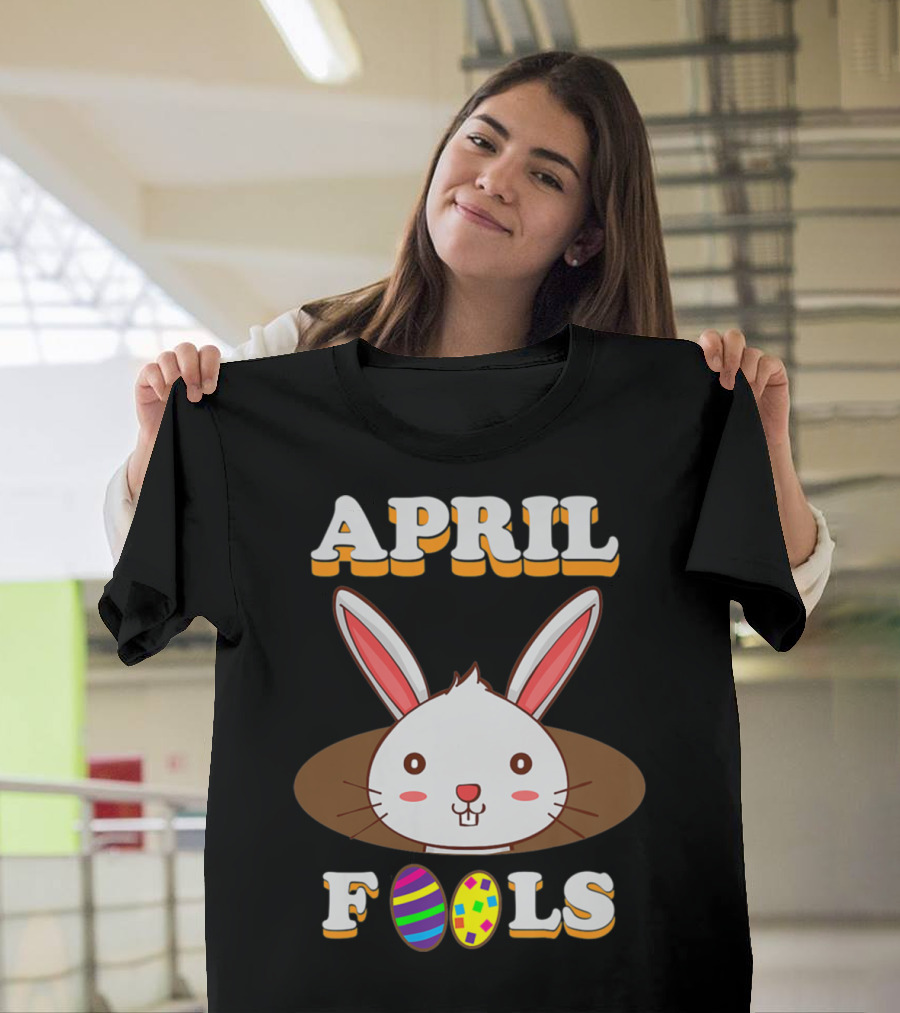 April Fools Bunny with Easter Eggs T-Shirt