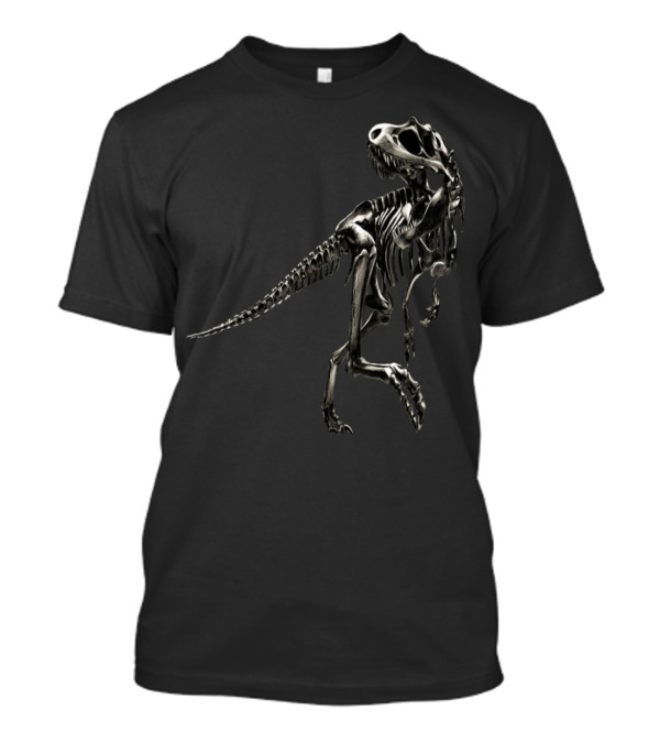 Fynny Dinosaur Skeleton Sketch Vector Color Image T-Shirt