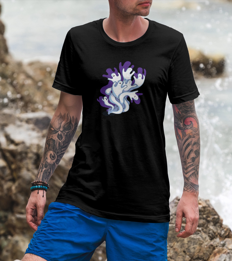 Halloween Ghosts Boo Spooky Happy Ghosts T-Shirt